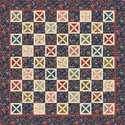 Bucklebury Chintz Snowflake Fabric Kit