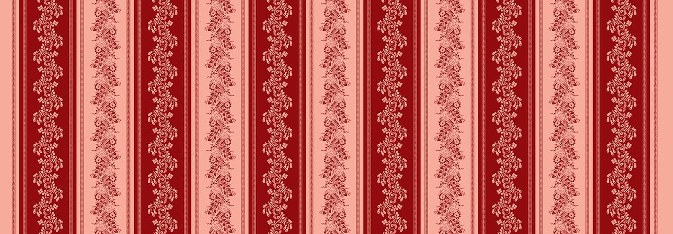 Philomena Red & Pink Serpentine Stripe